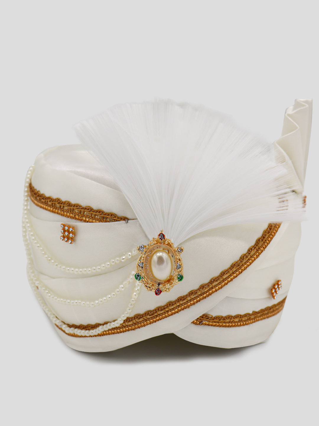 Traditional Silky Style Wedding Turban  - 77