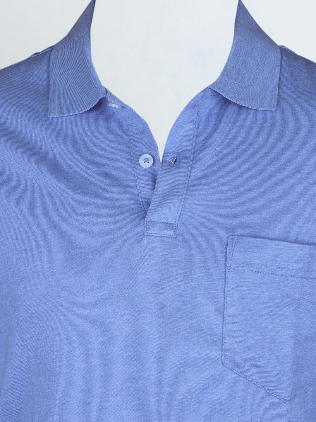 Men TENCEL™ Modal Fibers with Micro technology Polo T-Shirt Sky Heather EMP7