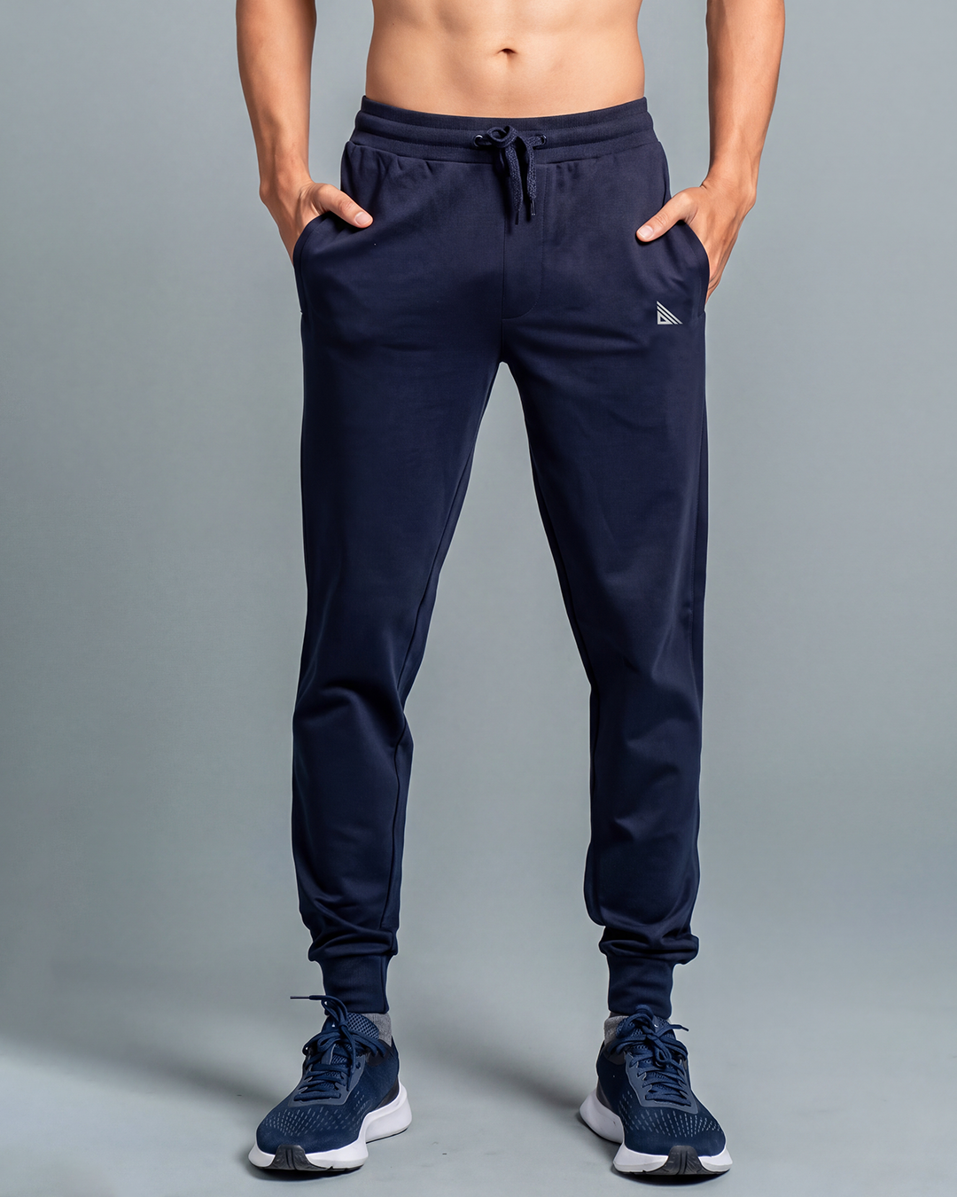 Combed Cotton Rich Jogger with Side Pockets Navy EJ4
