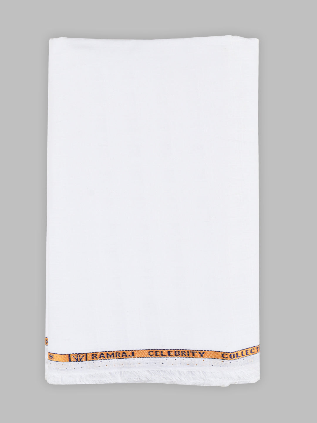 Men 100%Cotton Self Design Shirting Celebrity White C02