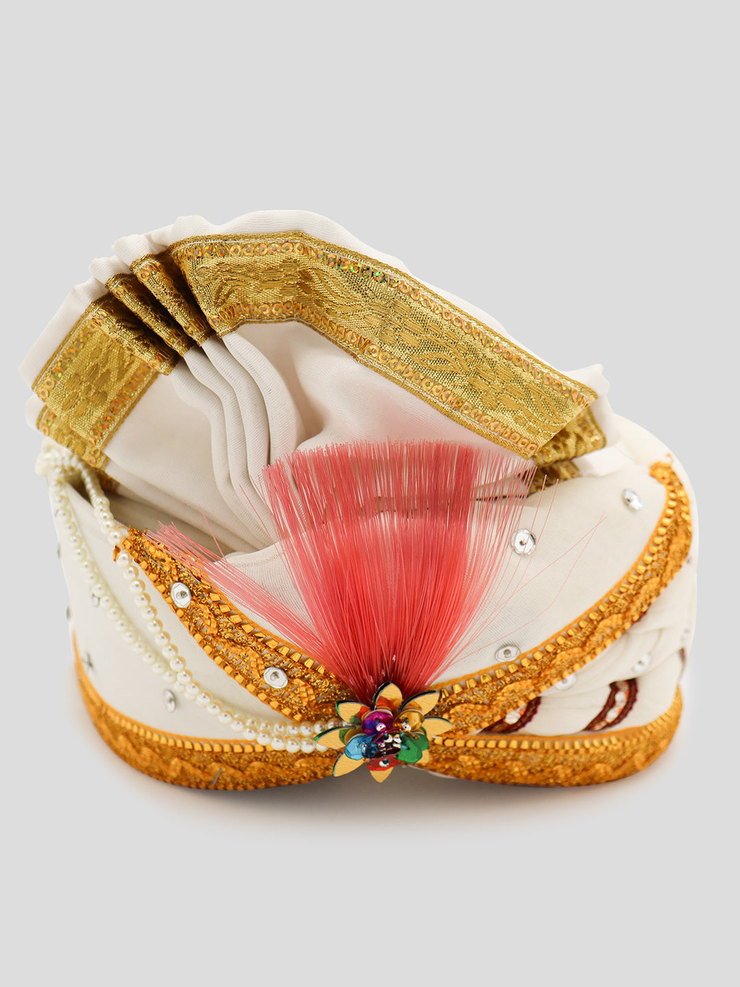 Traditional Silky Style Wedding Turban  - 74