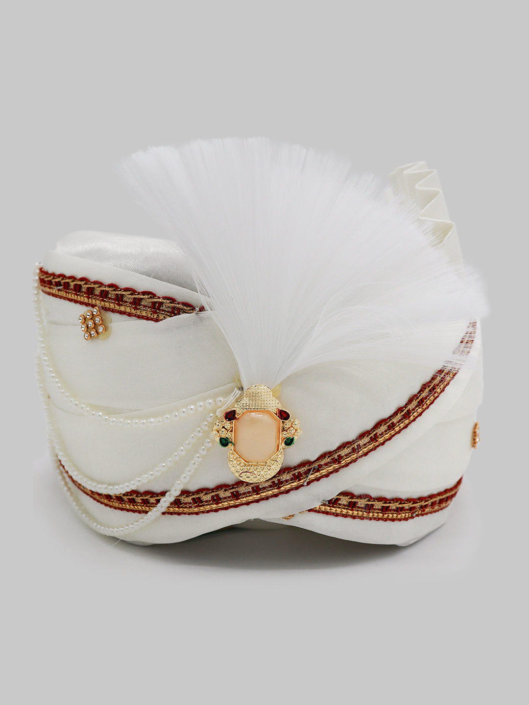 Traditional Silky Style Wedding Turban  - 104
