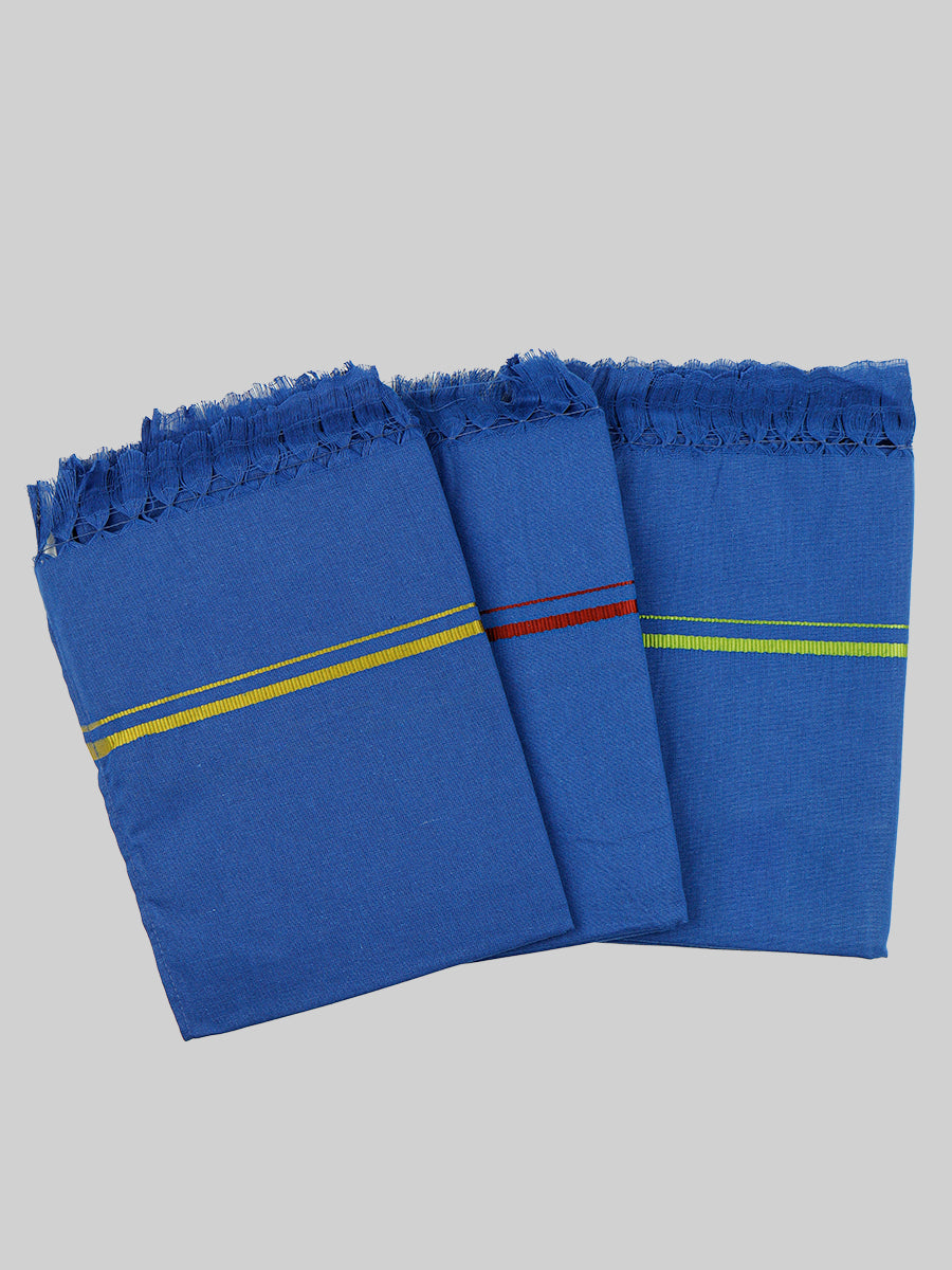 Devotional Towel Blue Hariharan (Pack of 2)-Multi view