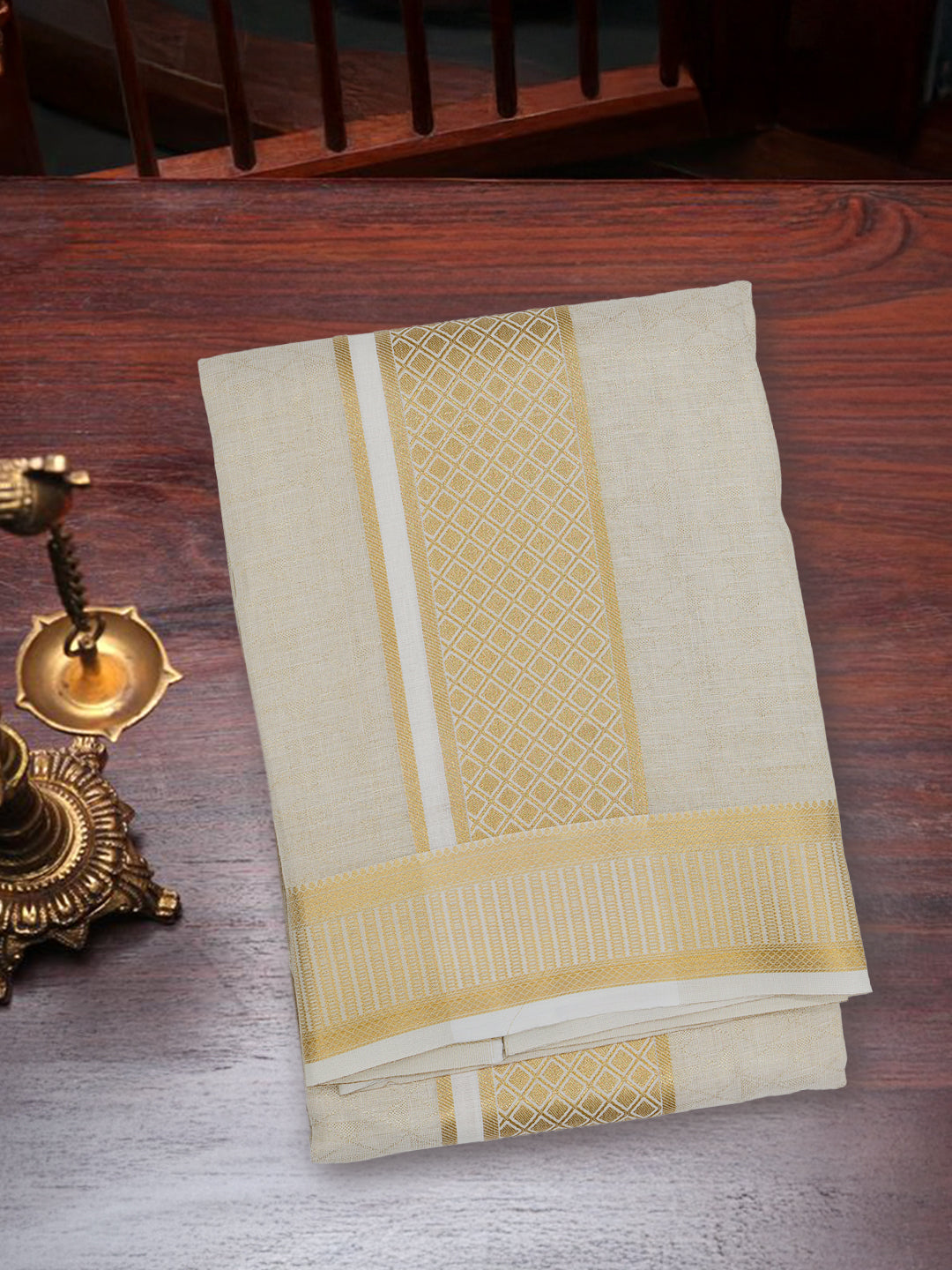Men Tissue Gold Panchakacham with Angavasthram Set (9+5)