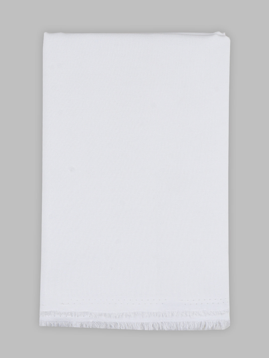 Men Mono Cotton Plain Shirt Fabric White Channel