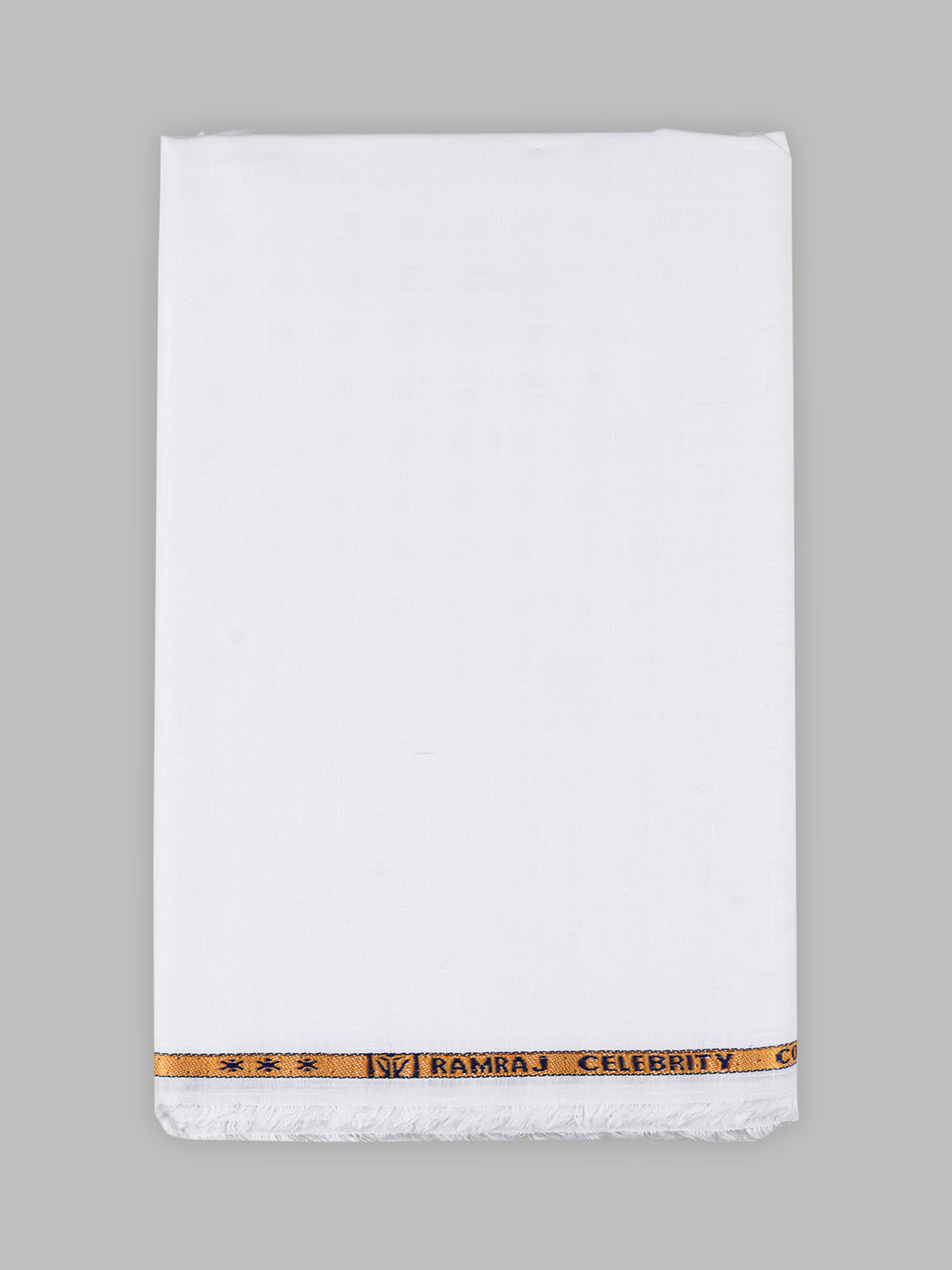 Men 100%Cotton Self Design Shirting Celebrity White C03
