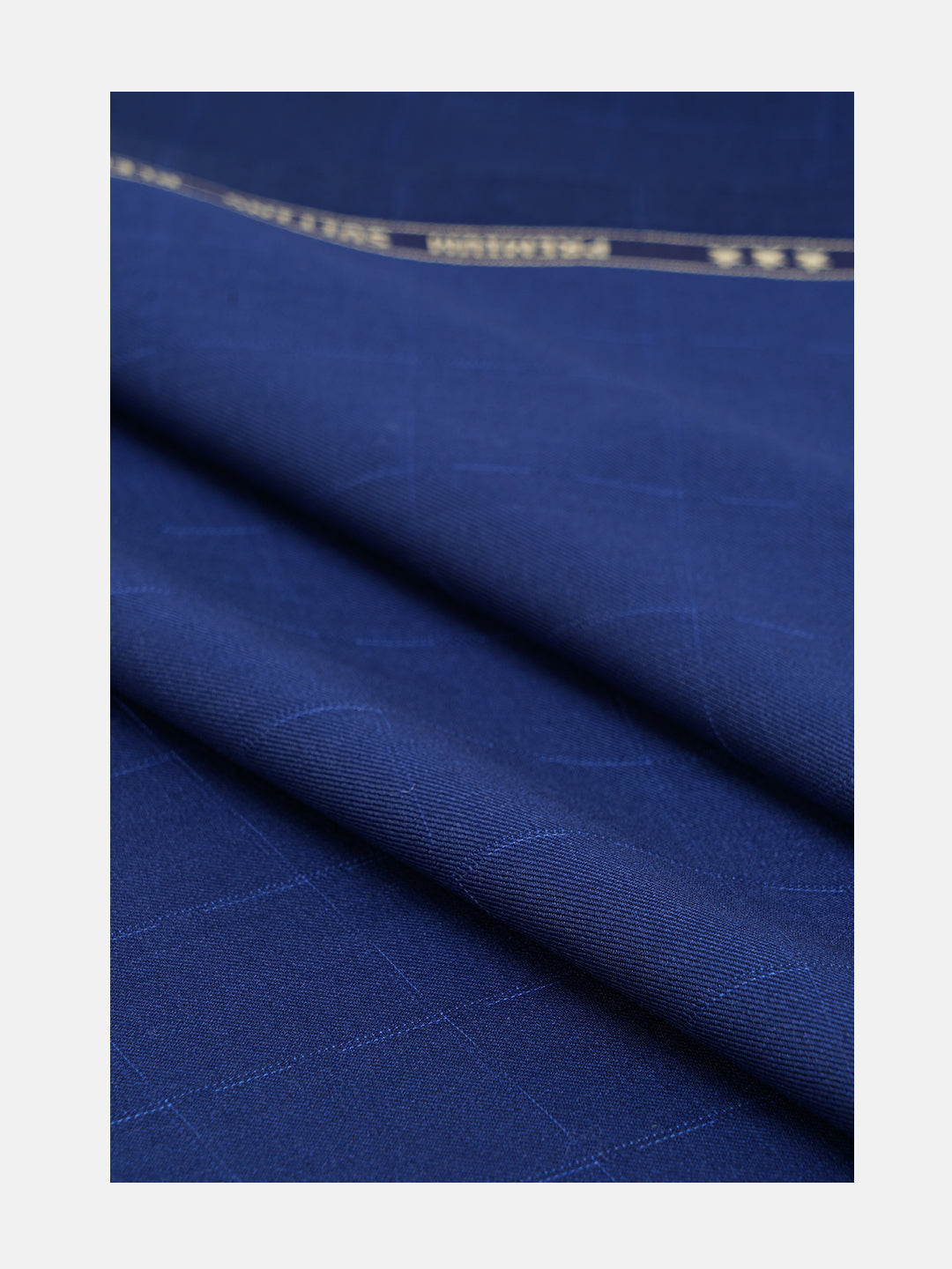 Men Wool Blended Suiting Fabric Blue Star Wool