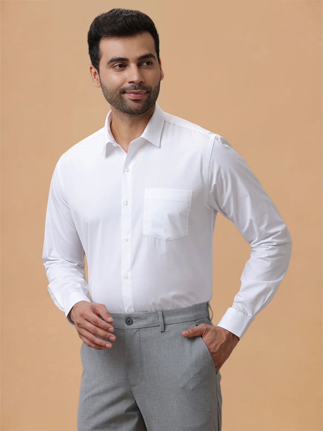 Premium Cotton White Shirt – Luxury Cotton | Liberty Cut
