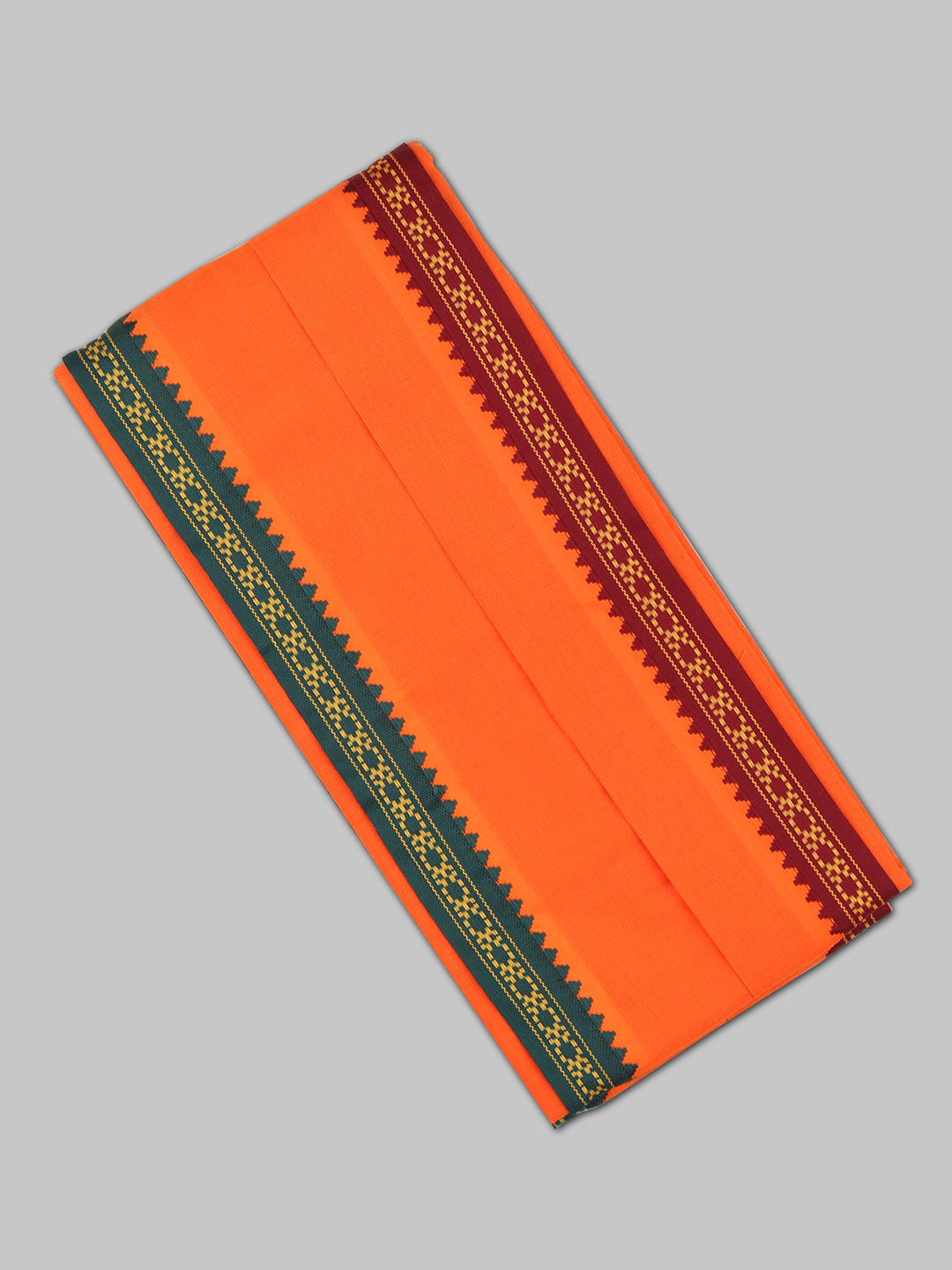 Men Angavastram Towel Orange