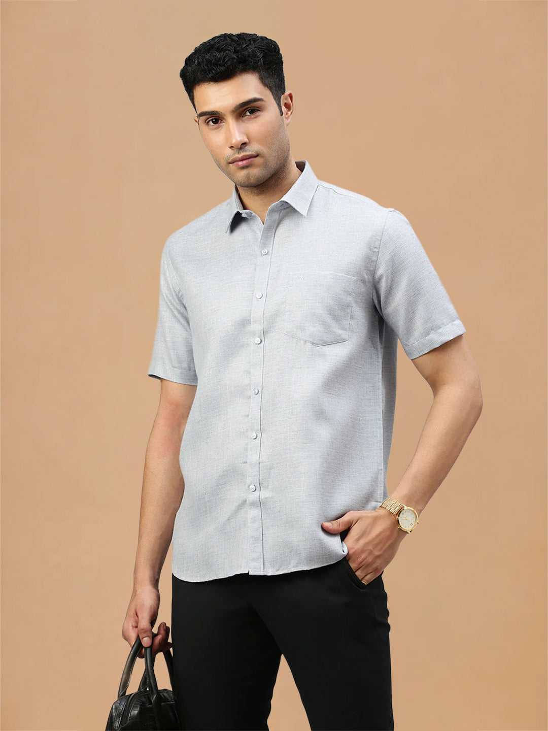 Cotton Rich LT Jean Blue Regular Fit Shirt T7 CG12