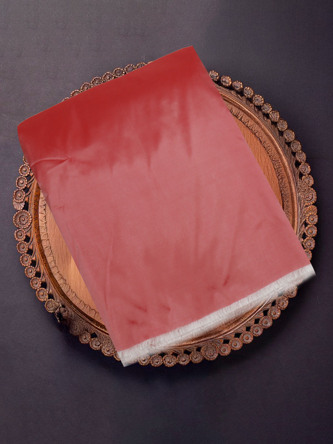 100% Pure Silk Men Shirting Fabric Onion Pink