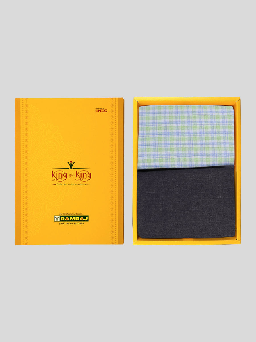 Cotton Checked Shirting & Suiting Gift Box Combo KK77-Ad vert