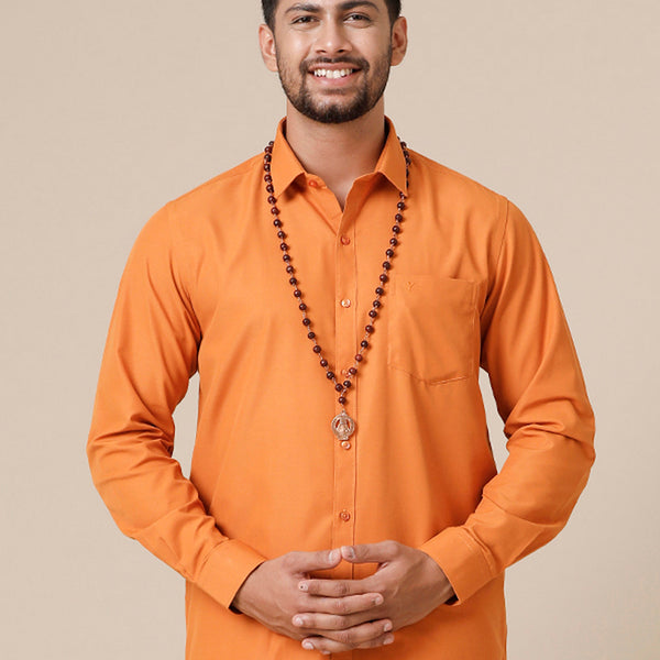 Men Cotton Rich Shirt Devotional Culture Club Kaavi