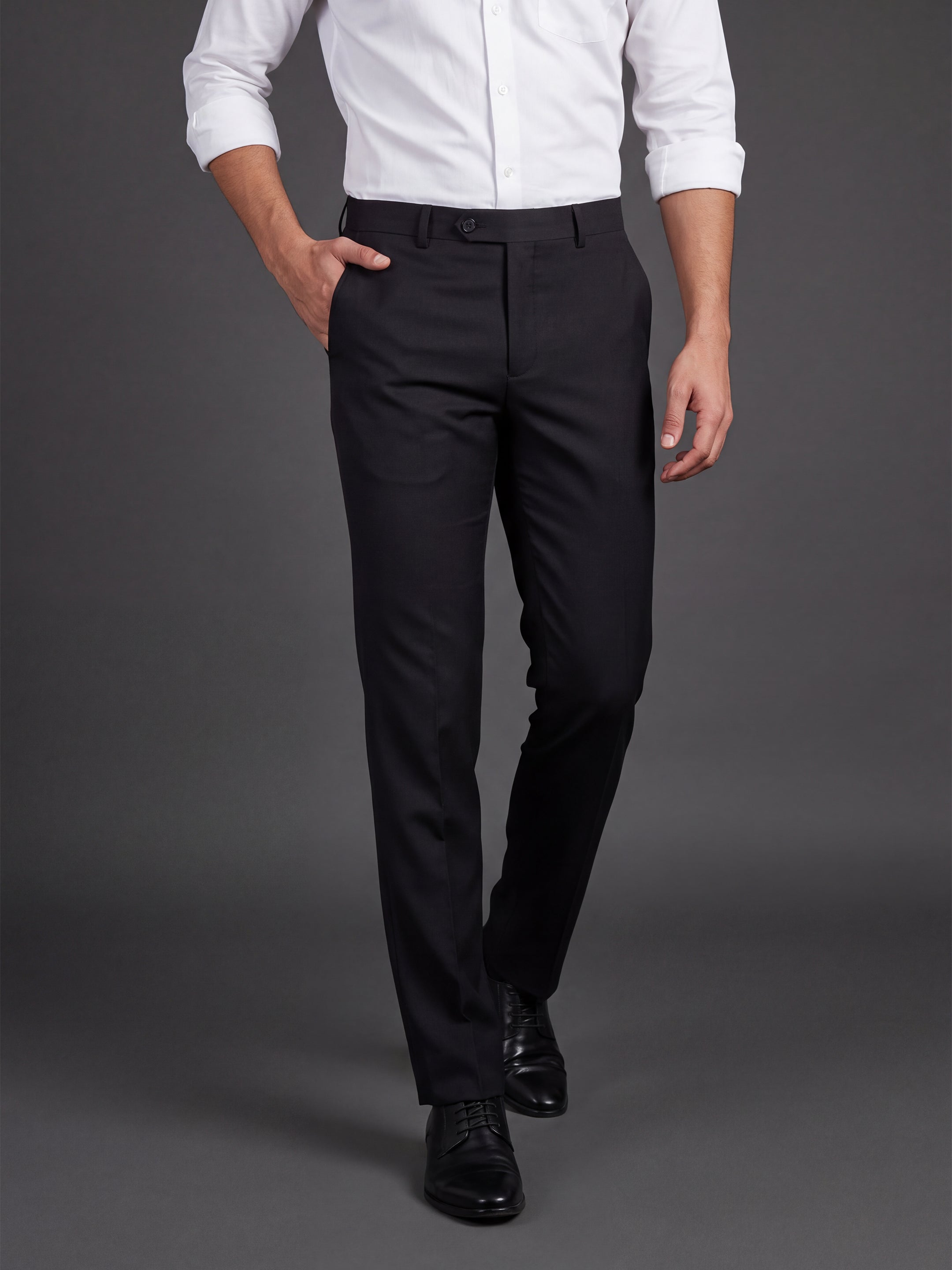 Prima Club Cotton Poly Viscose Stretchable Waistband Black Pants