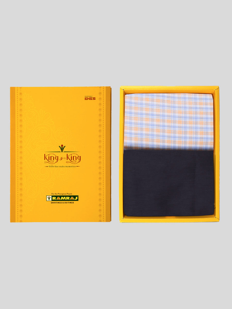 Cotton Checked Shirting & Suiting Gift Box Combo KK79-Ad vert