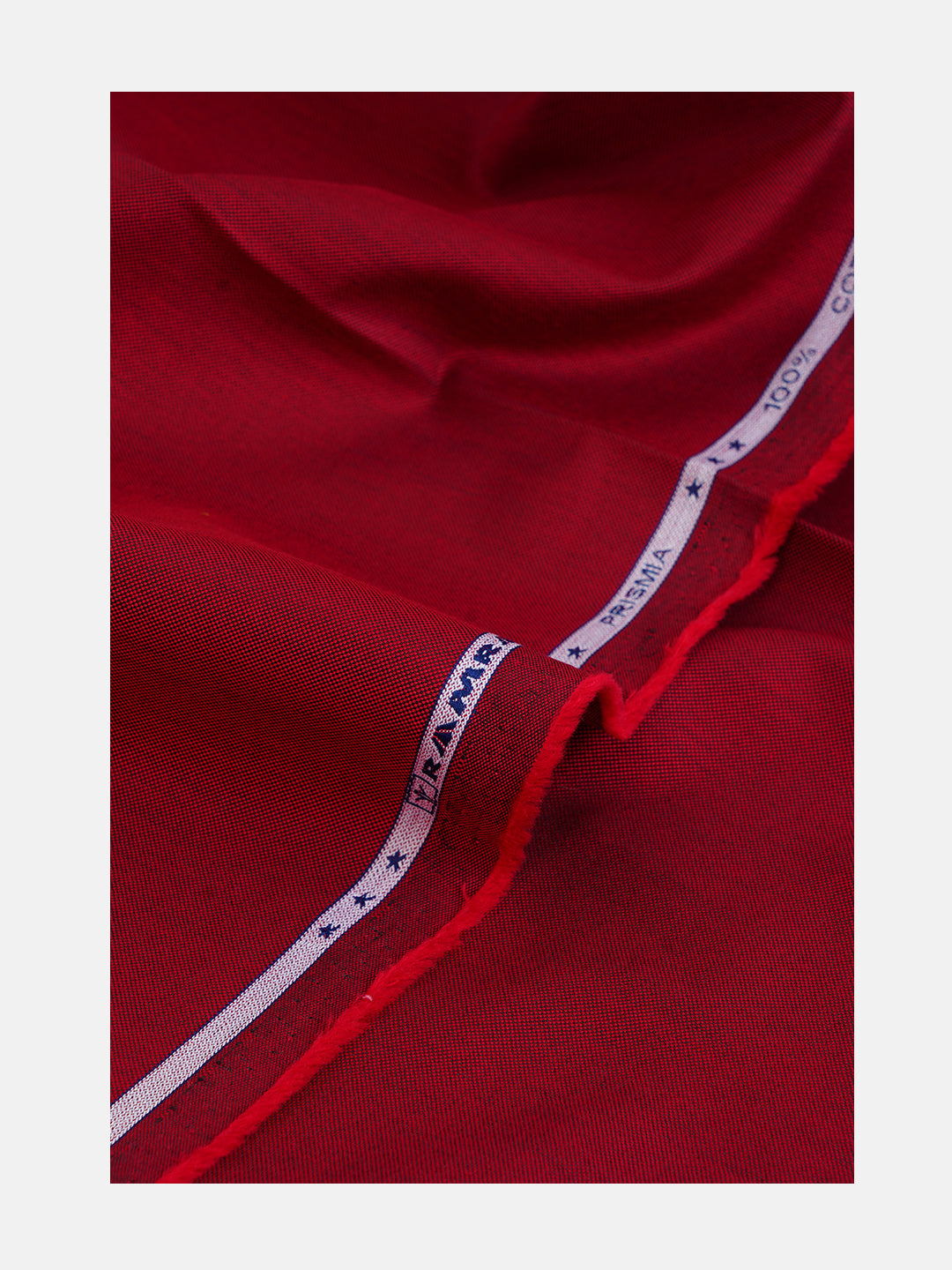 Men 100%Cotton Plain Shirt Fabric Red Ferrari