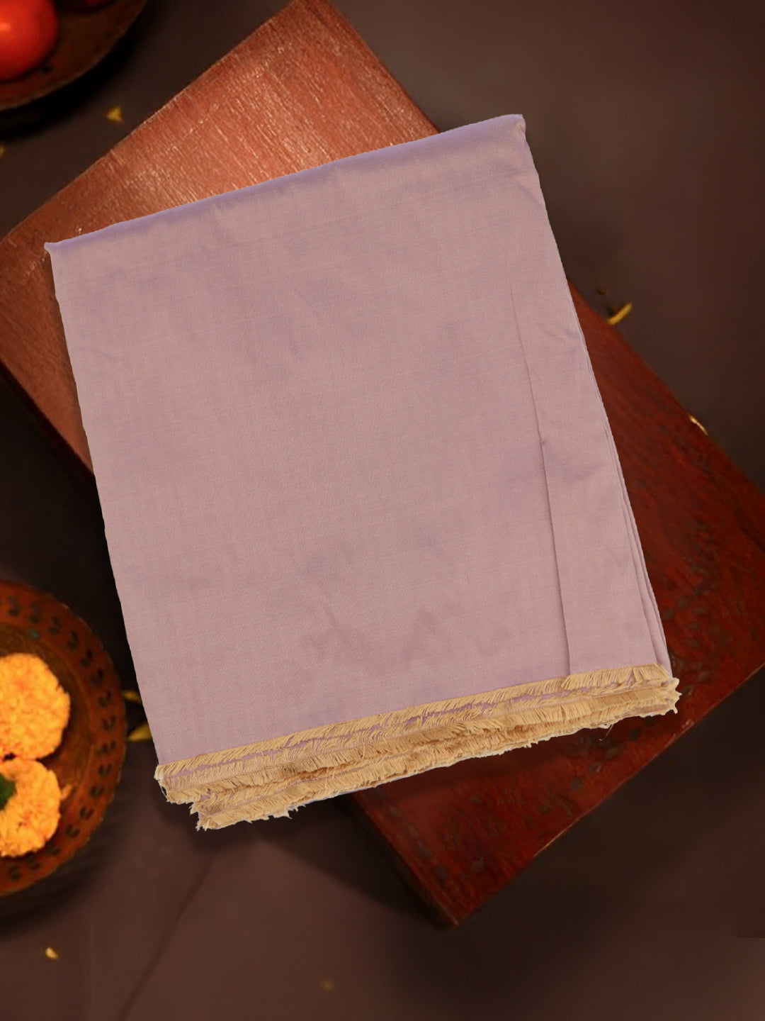 100% Silk Slubless Dupion Men Shirting Fabric Umber Purple