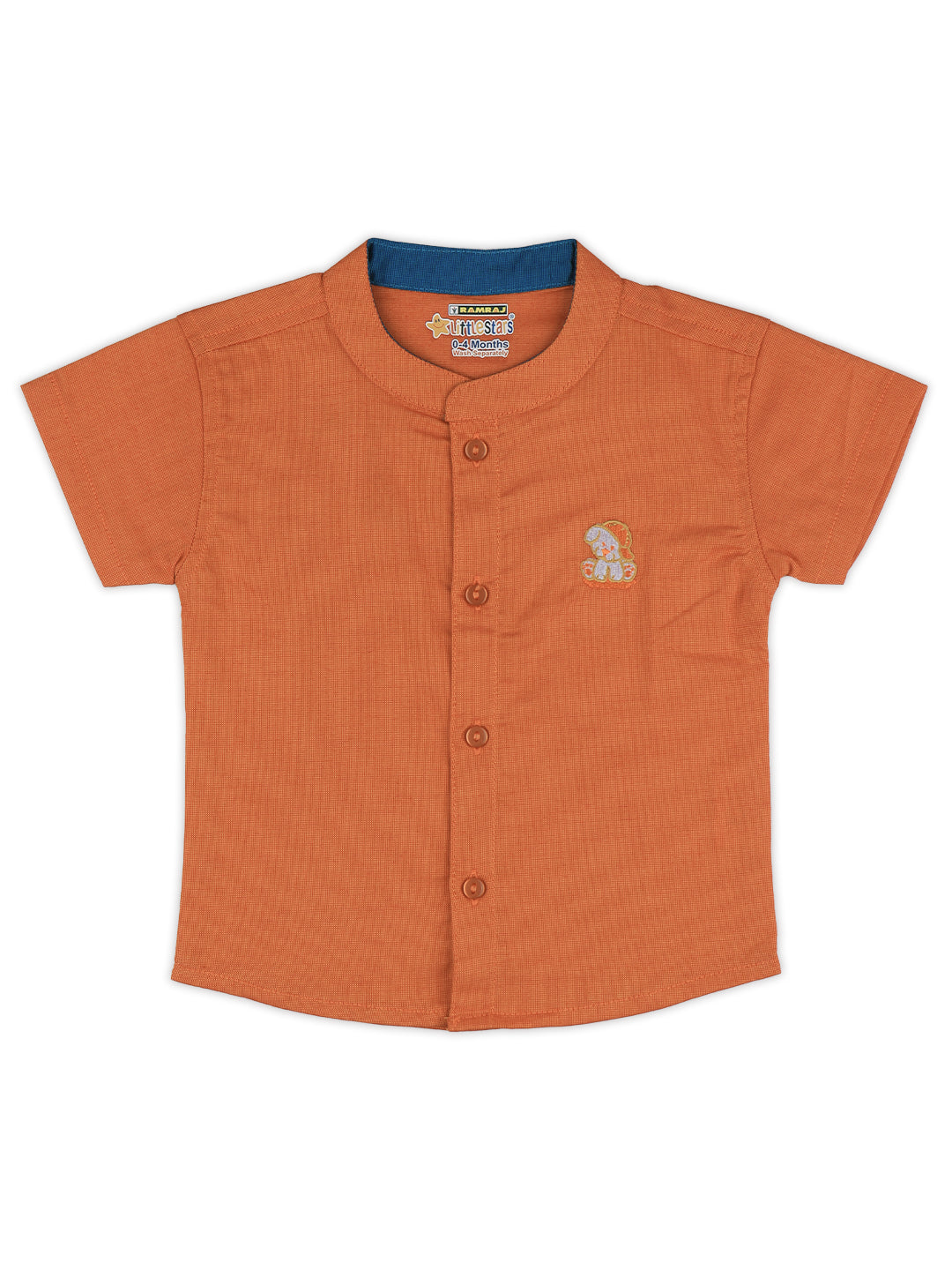 Born Baby Shirt & Dhoti Set Orange Set GL1