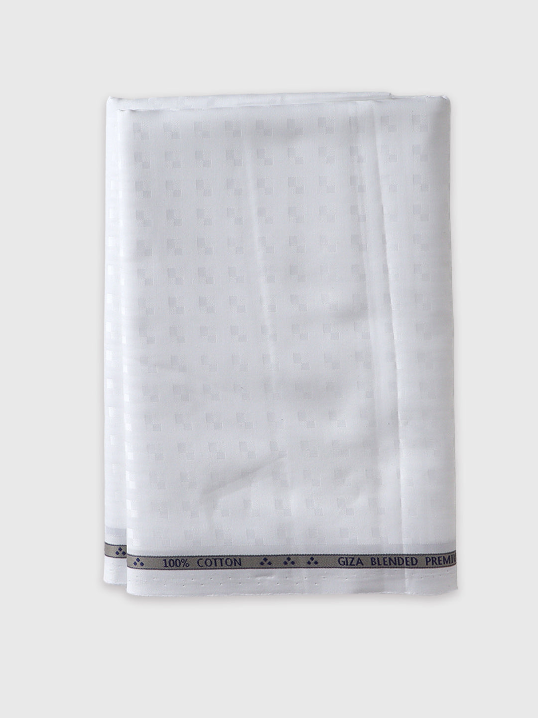 Men 100% Giza Cotton Self Design White Shirt Fabric Mosco Dobby C15