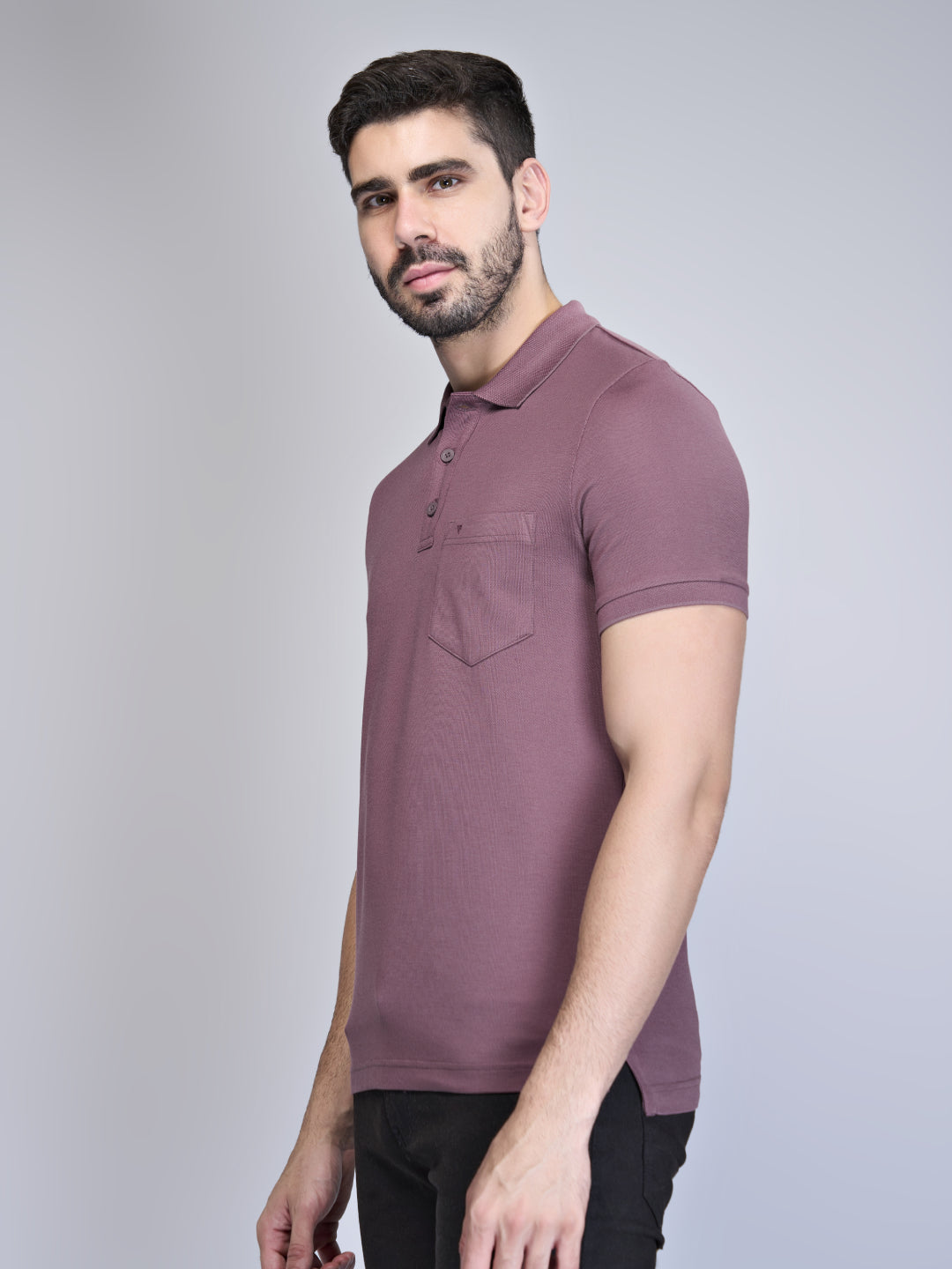 Mens Polo Tshirt Violet