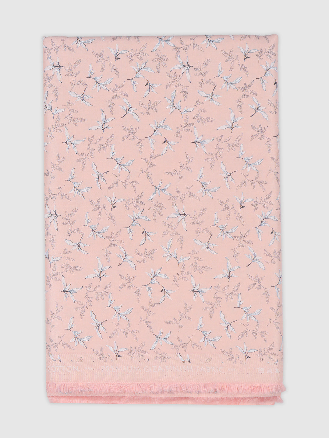 Men Cotton Rich Light Pink Printed Shirt Fabric Oslo Print