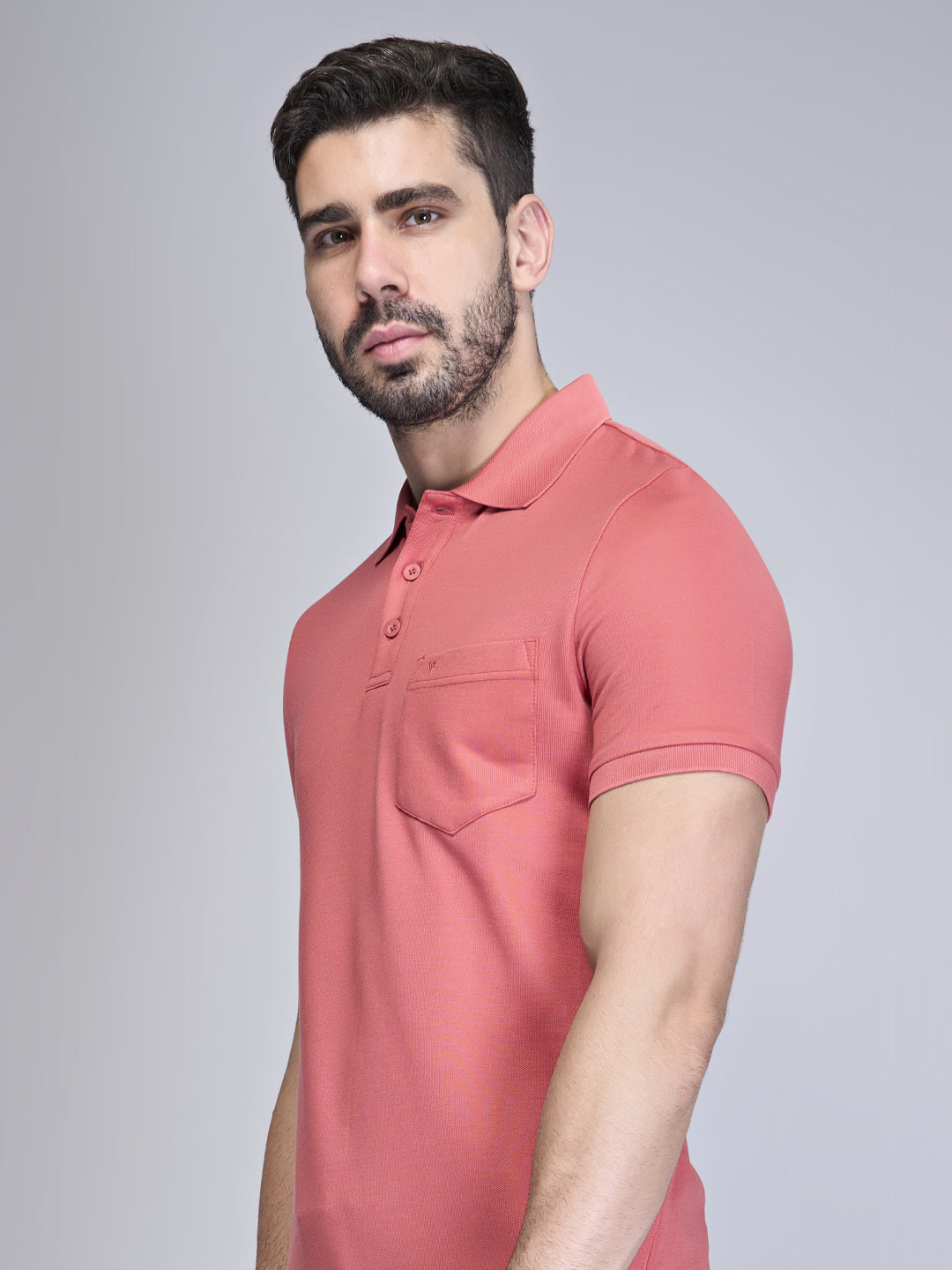 Mens Expert Polo Tshirt with Pocket Red EP21