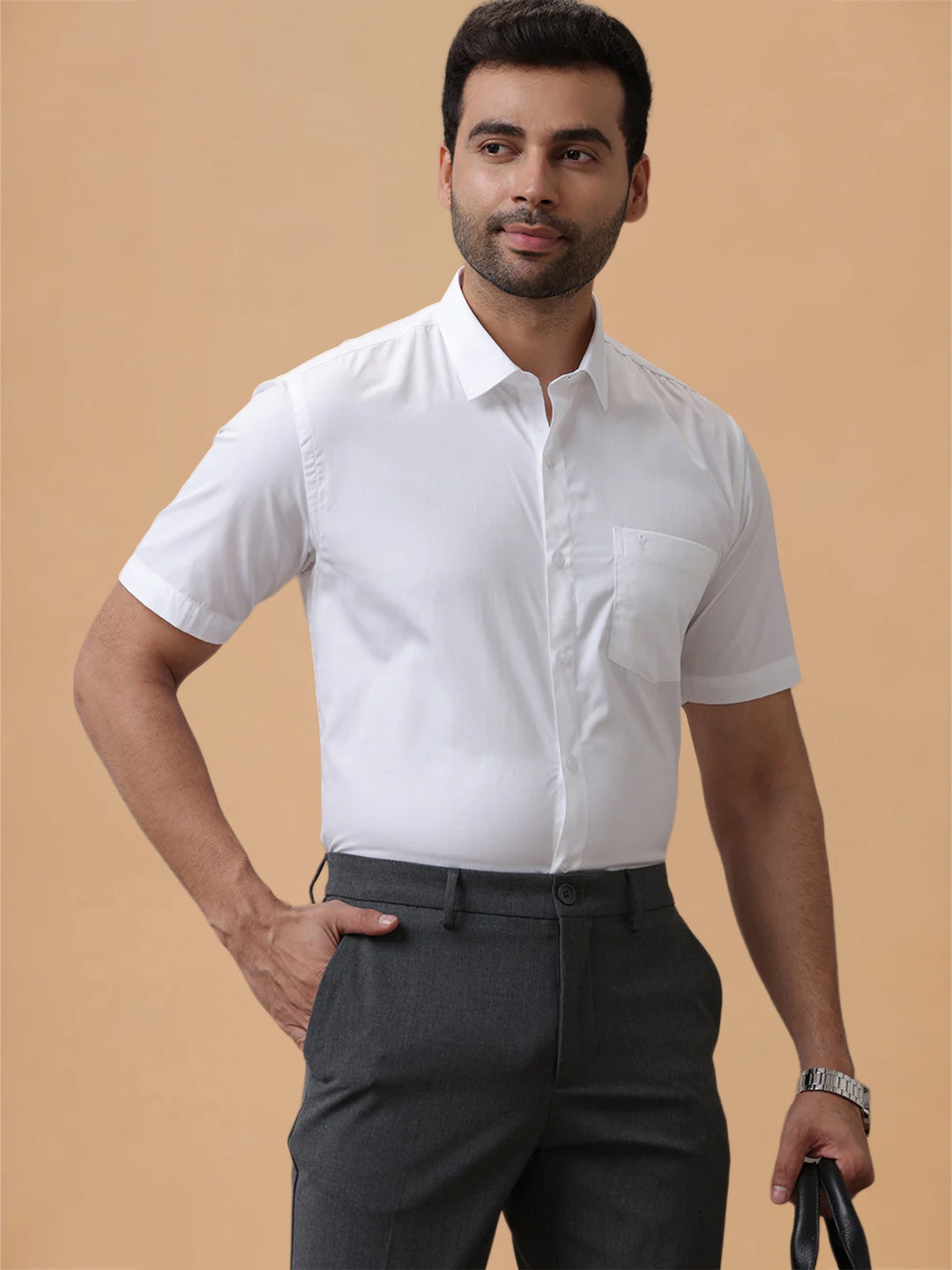 Giza Cotton White Shirt – Giza Club 6001