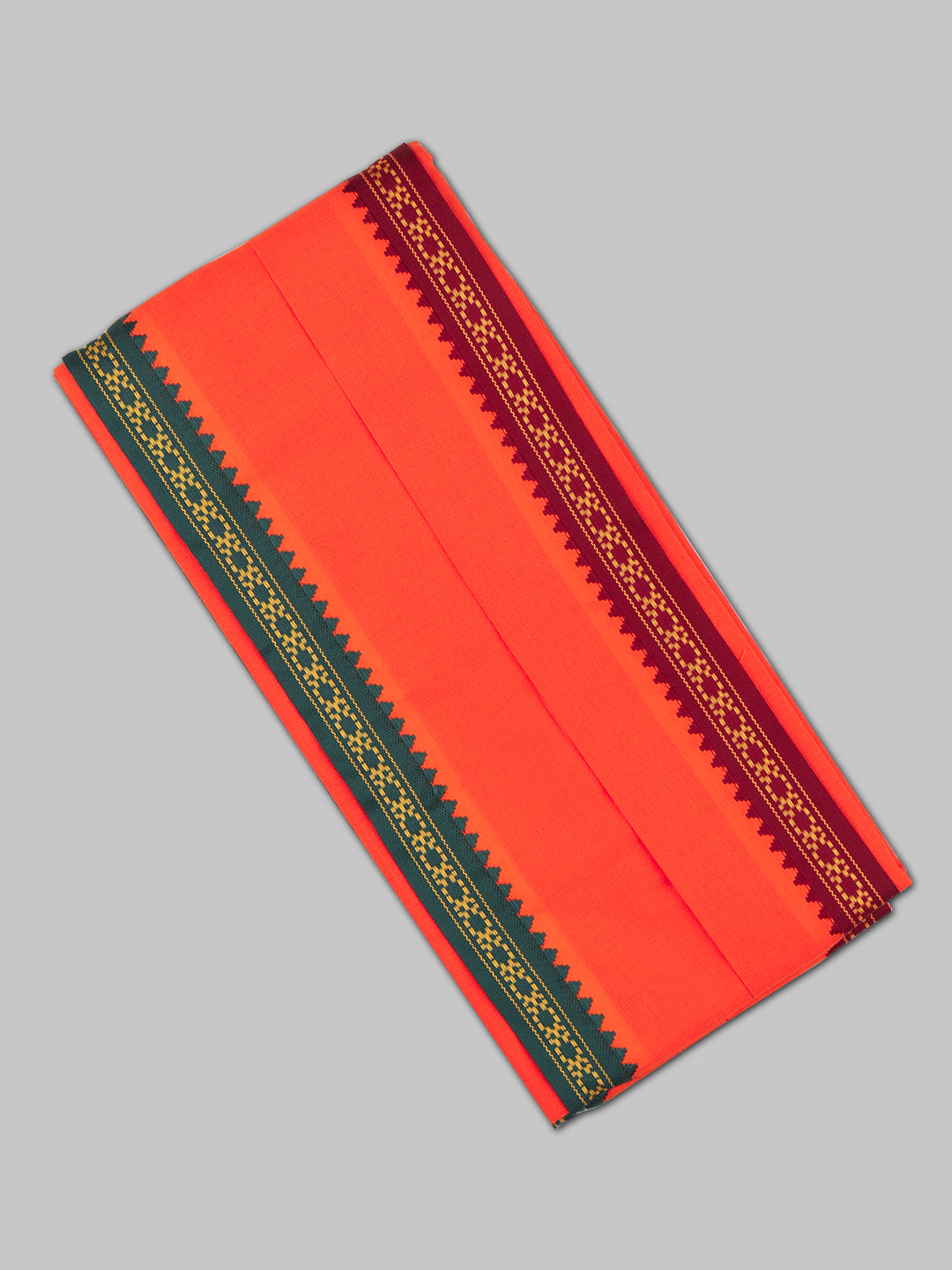 Men Angavastram Towel Orange