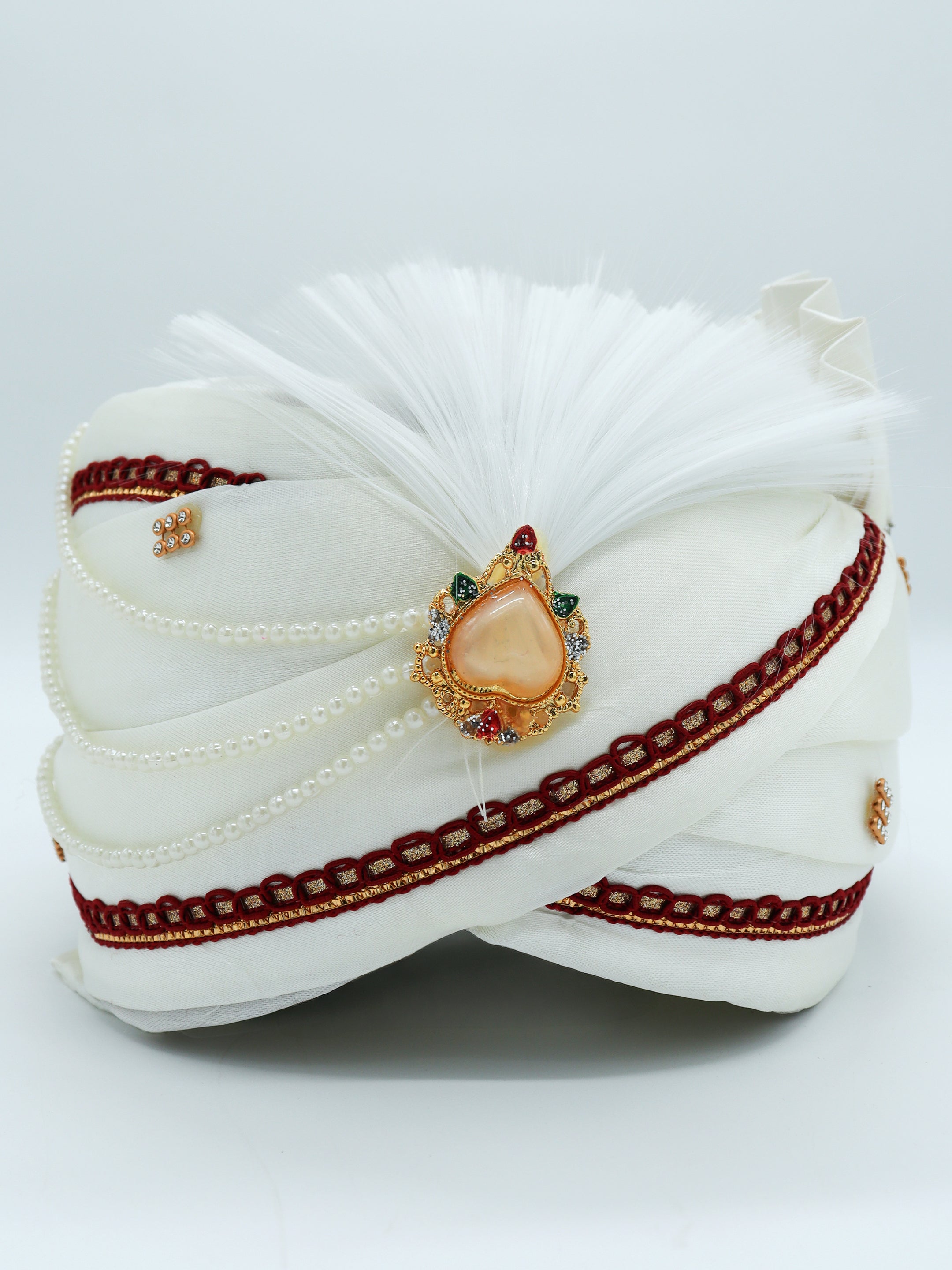 Traditional Silky Style Wedding Turban  - 126