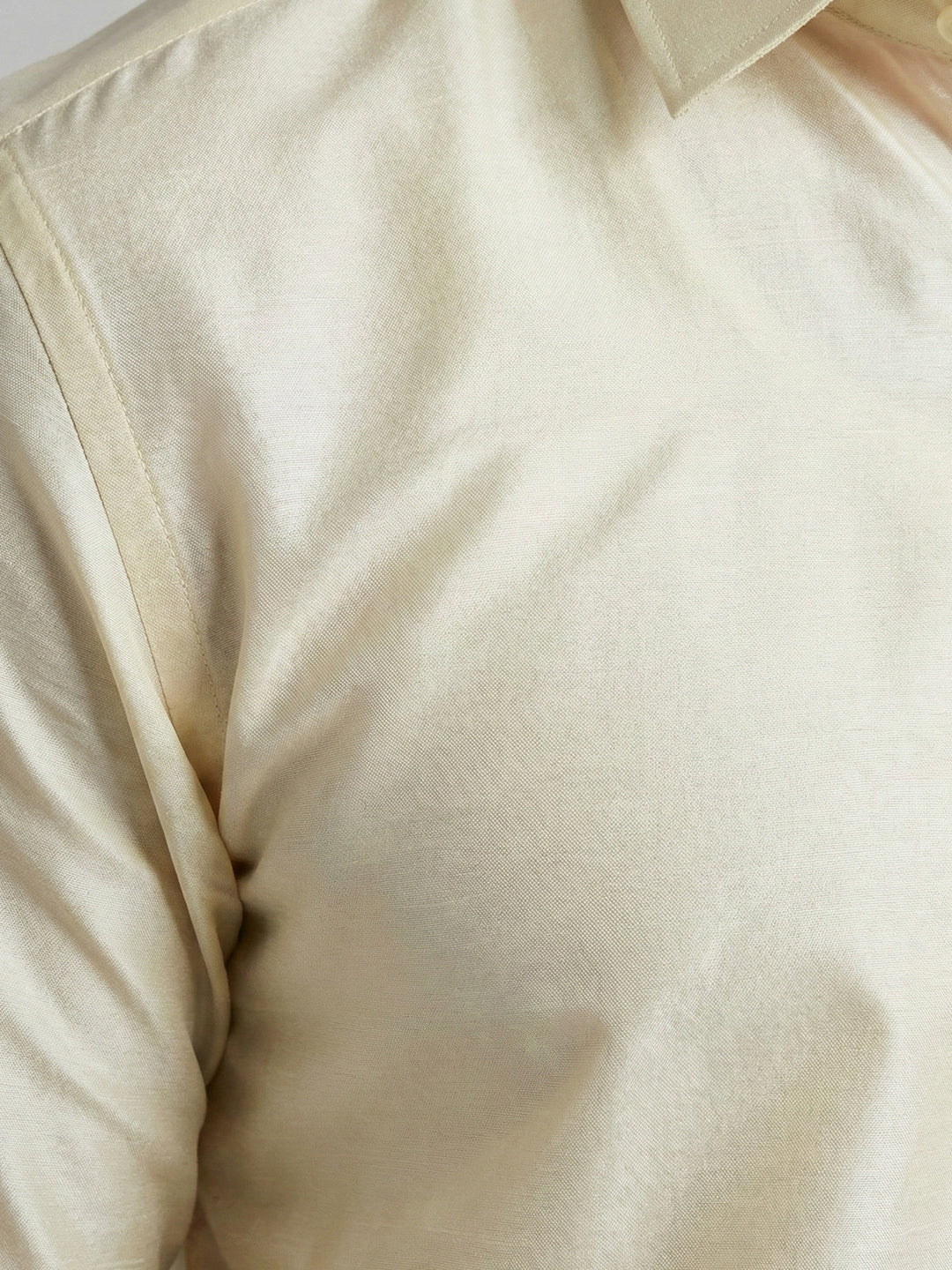 Men Art Silk Shirt & Dhoti Towel Set Butterscotch Bandham BSD1