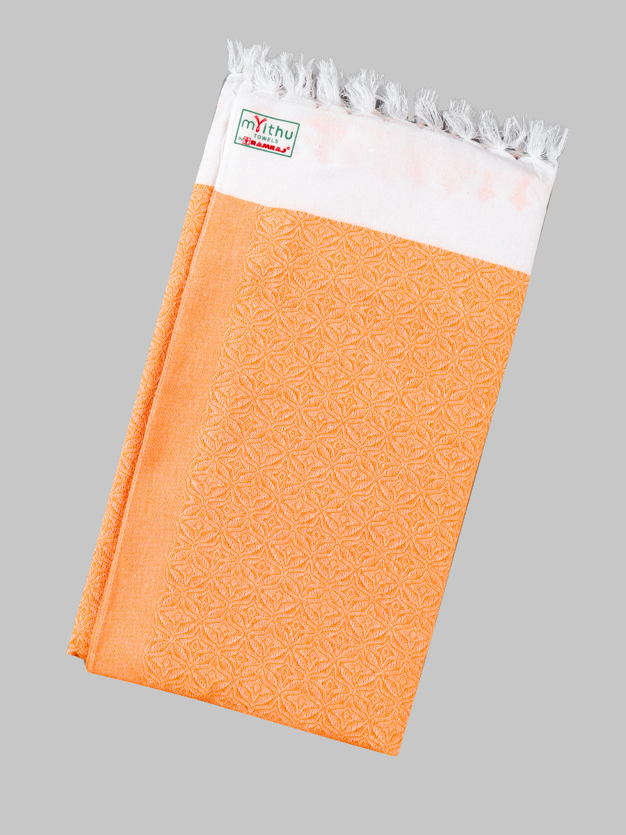 Butterfly Colour Bath Towel (2 PCs Pack)- Orange