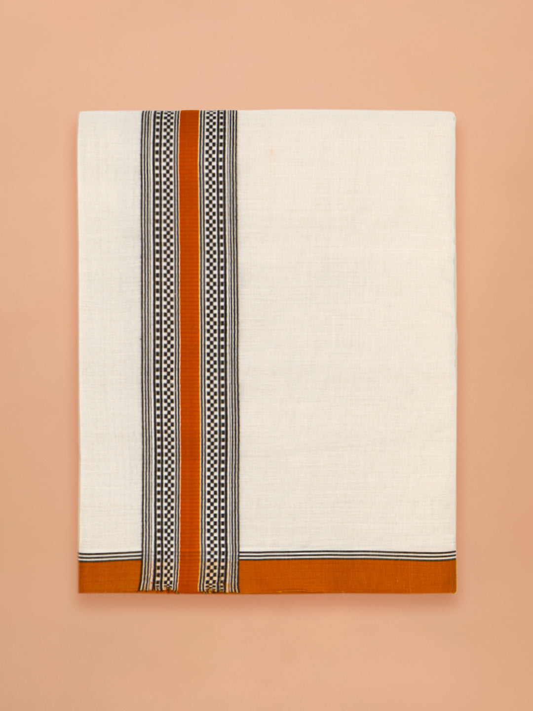 PANCHAA™ Handwoven Azo-Free Dyes Extra Weft Dhoti D10