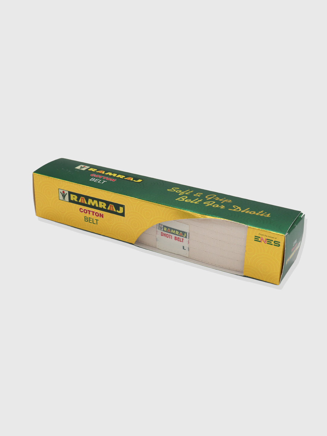Men Soft & Grip Tissue Gold Dhoti Belt (Pack of 2)