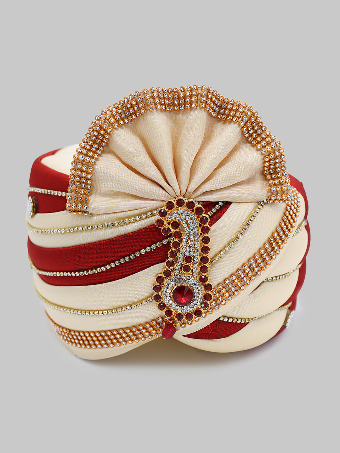 Traditional Silky Style Wedding Turban  - 102