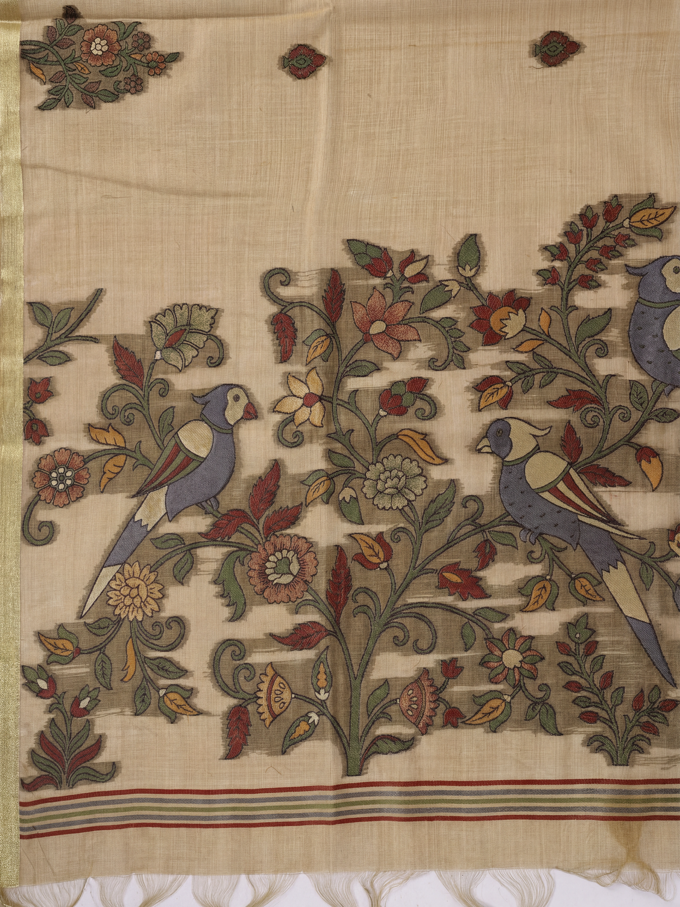 Women Pure Cotton Printed Brown Saree PCS270