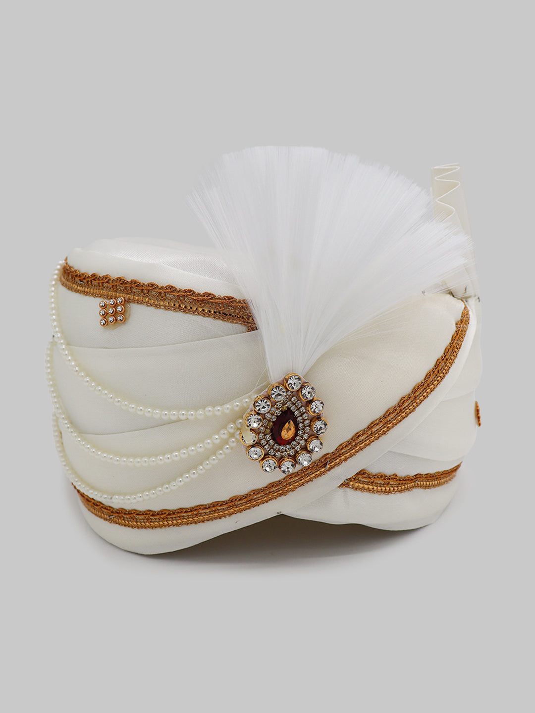 Traditional Silky Style Wedding Turban  - 103