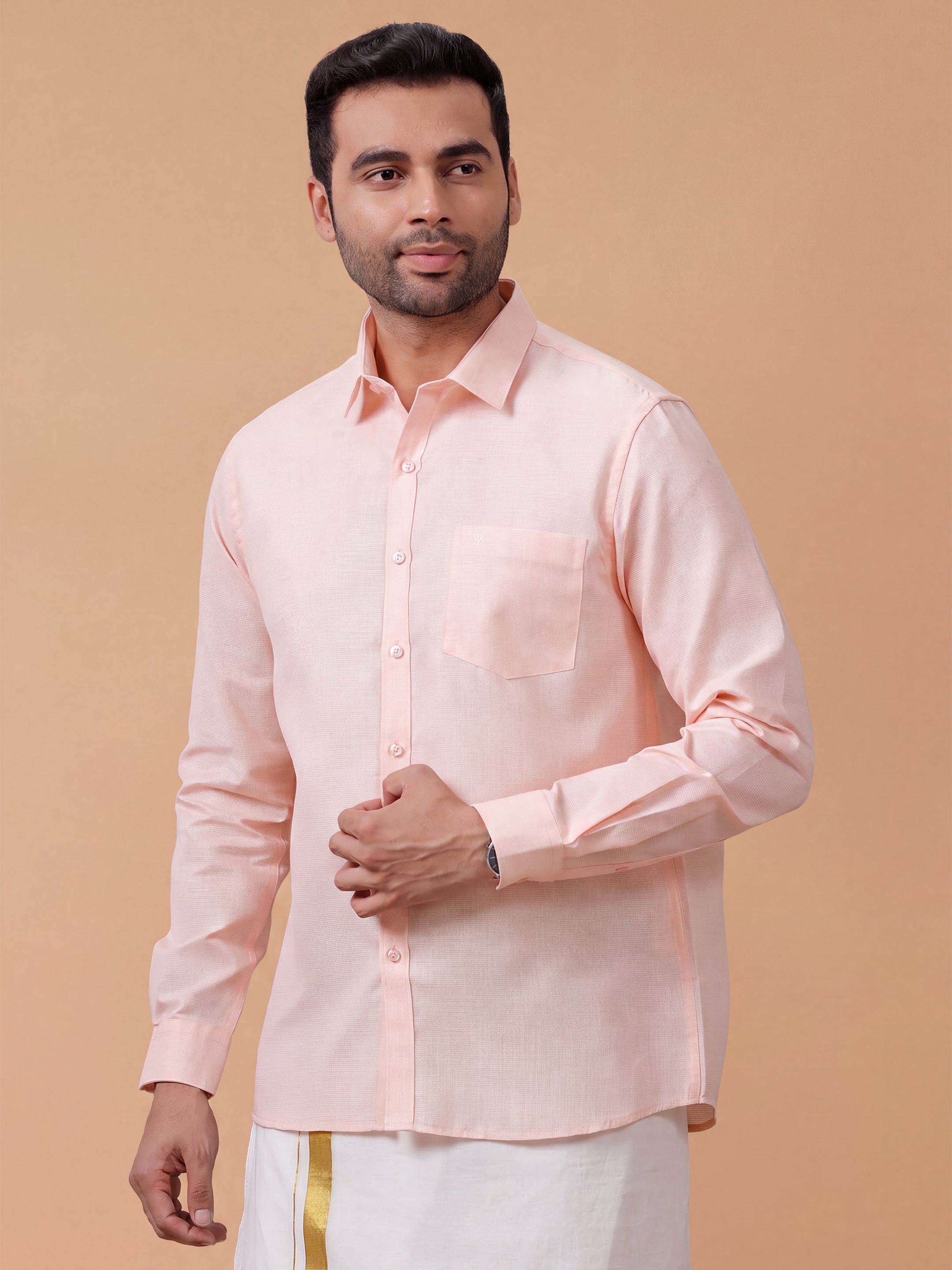 Cotton Rich Mandys Pink Regular Fit Shirt T25 TA4