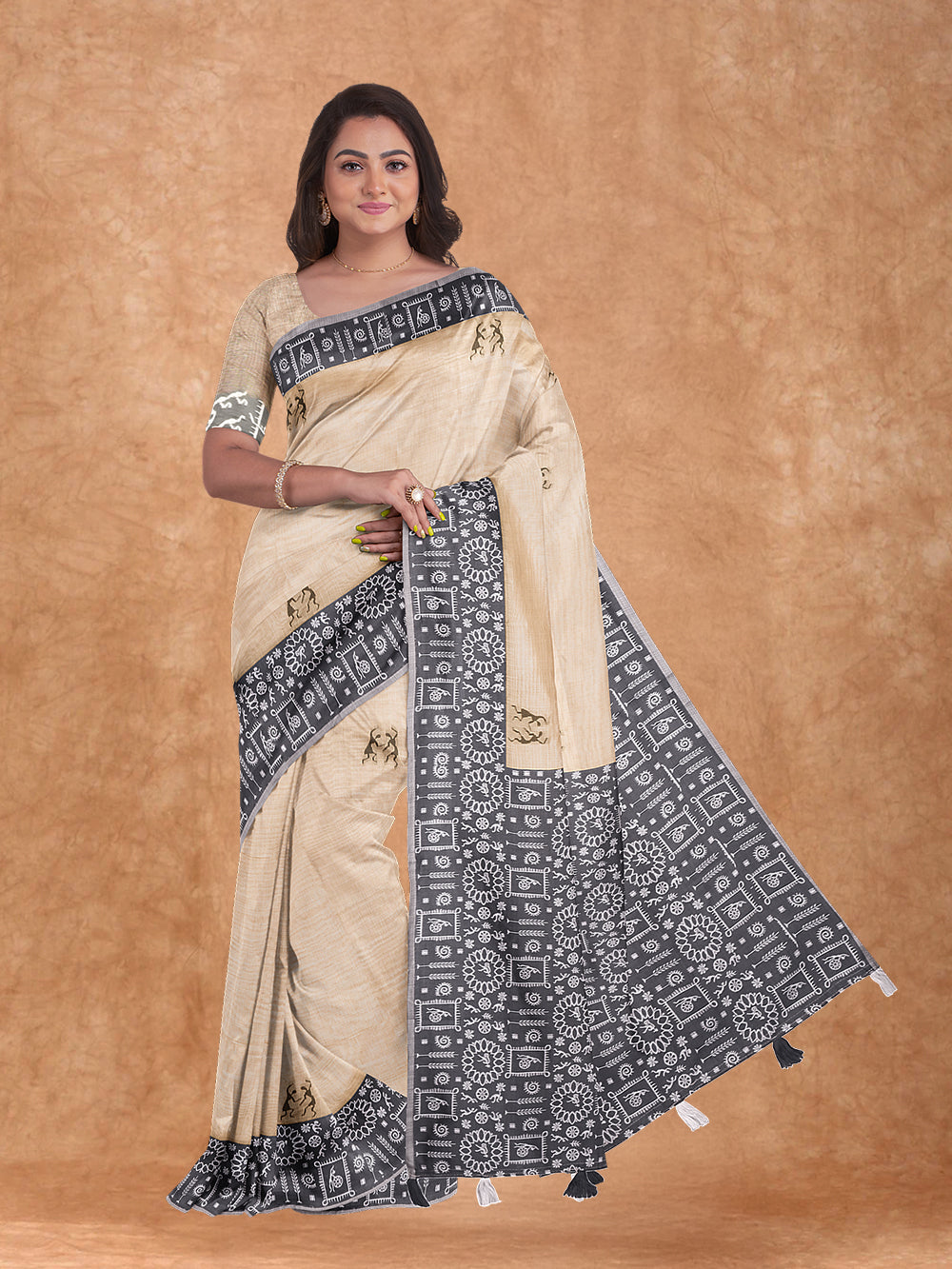 Couple Combo Shirt & Dhoti Set with Saree Sandal SL172
