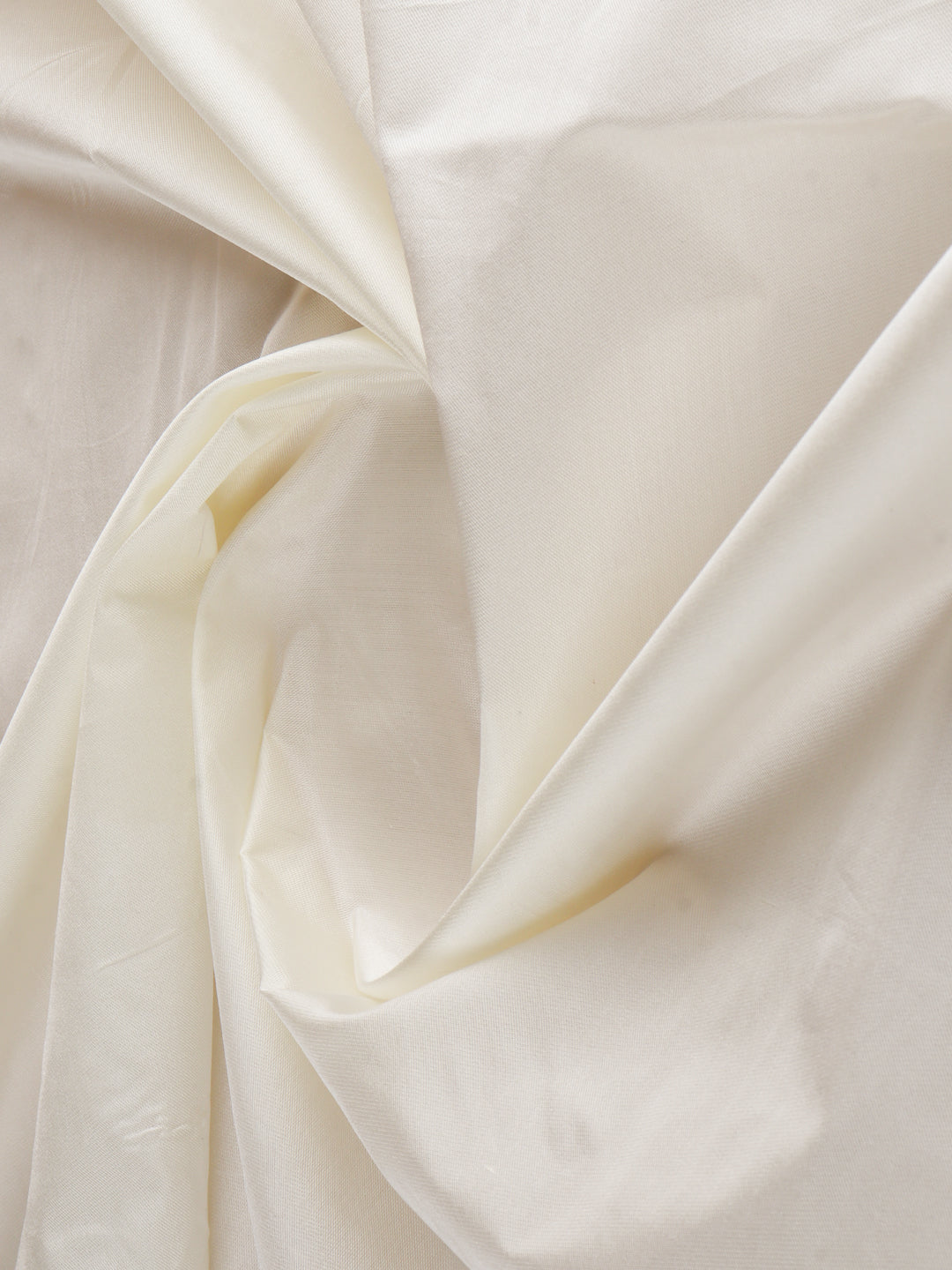 100% Pure Silk Satin Shirt Fabric Cream