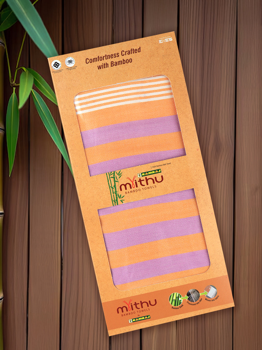 100% Bamboo Bath Towel with Lightweight & Ultra Soft, Quick Absorbent BT12 (0.90m*1.80m)
