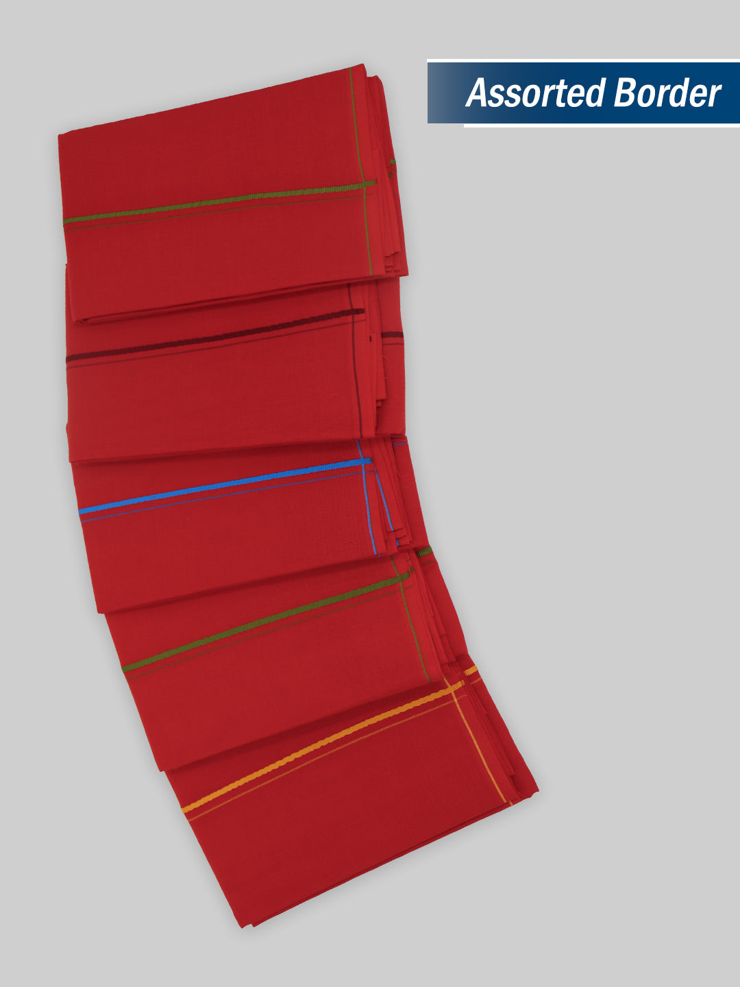 Devotional Red Towel Small Border (Pack of 2)