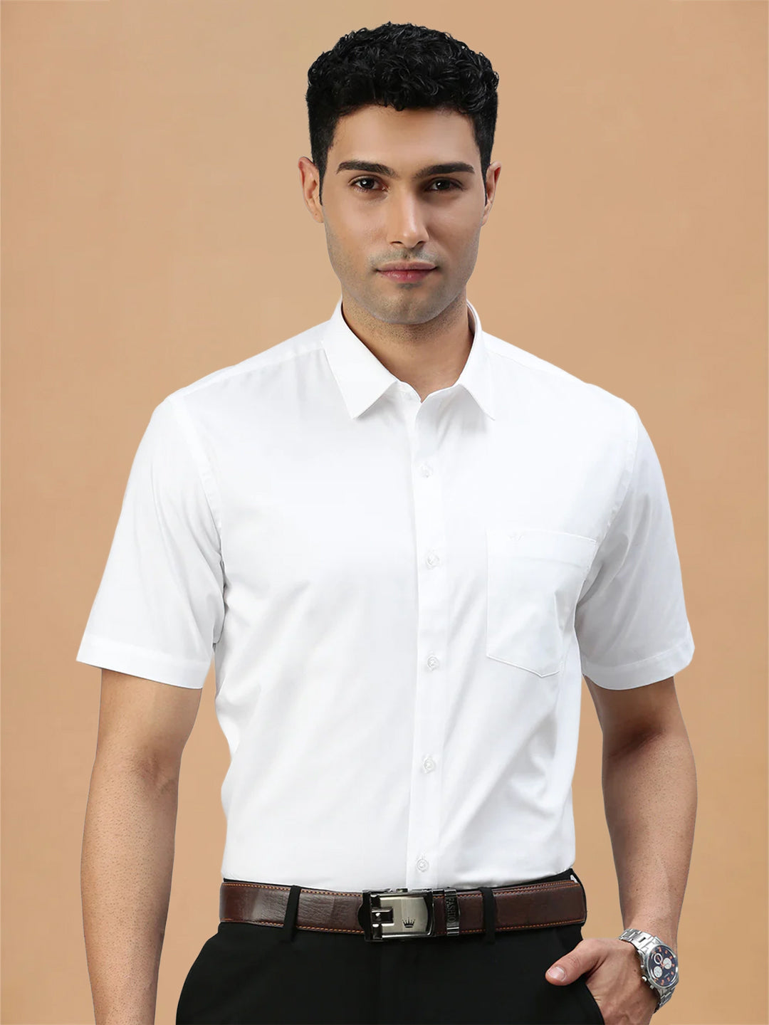 Starch Finish 100% Cotton White Shirt – Cool Cotton