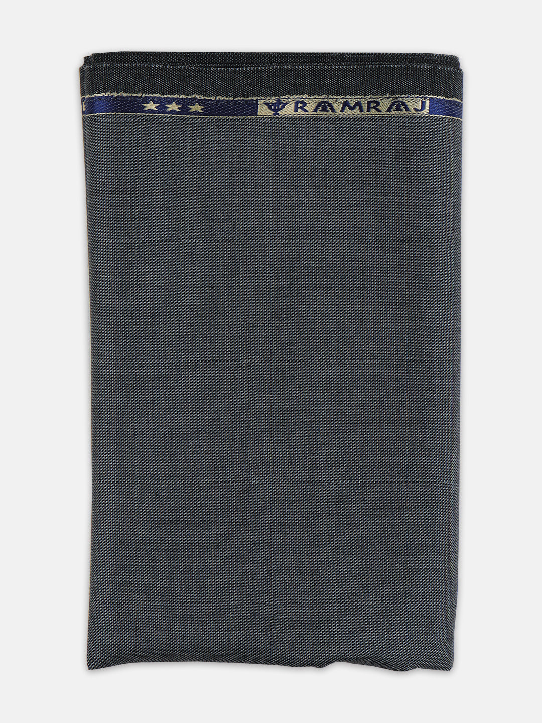 Men Wool Blended Suiting Fabric Blue Mark Wool