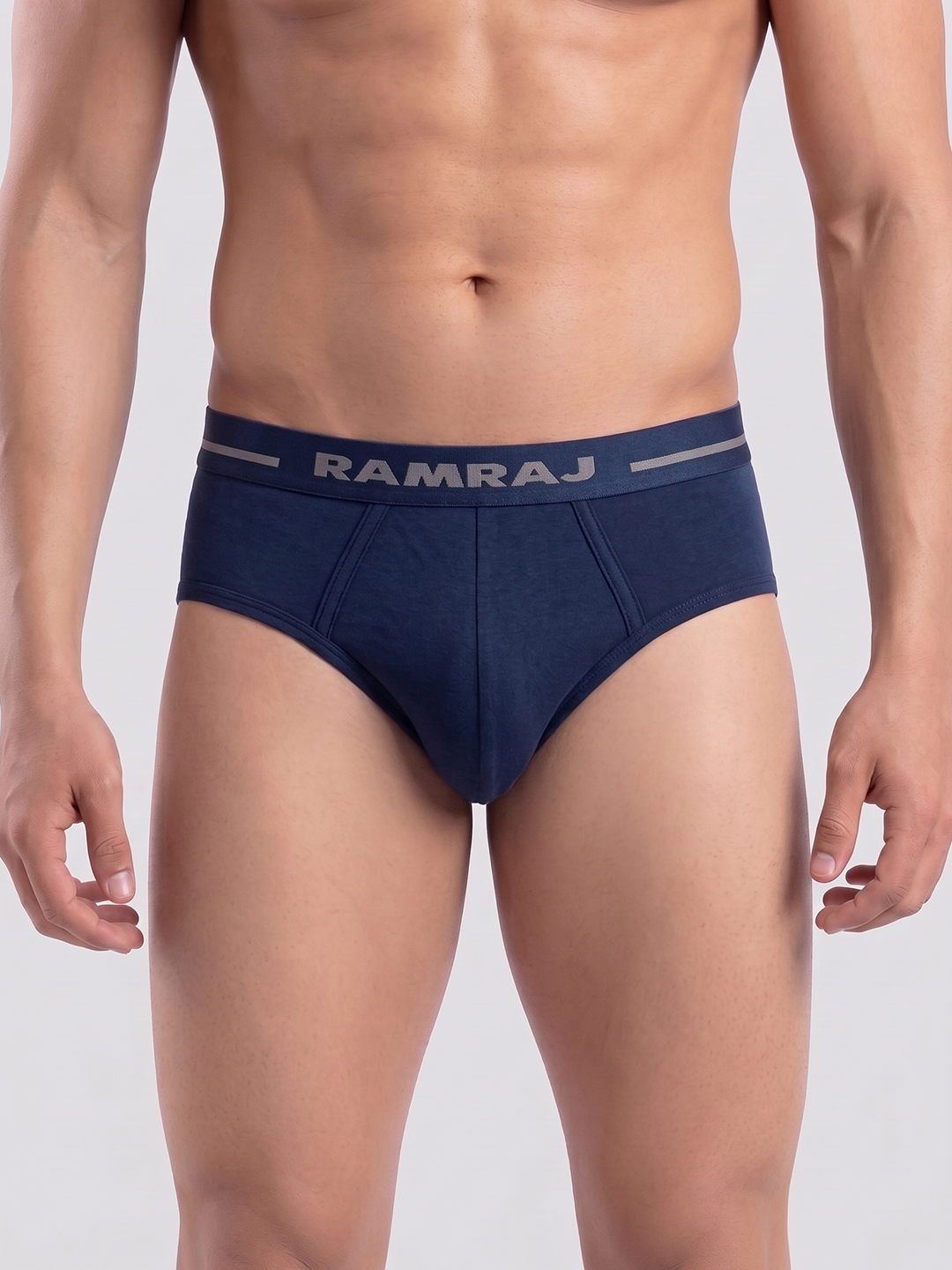 Combed Cotton Assorted Colour Outer Elastic Brief Plus Size Suriya (Pack of 2)