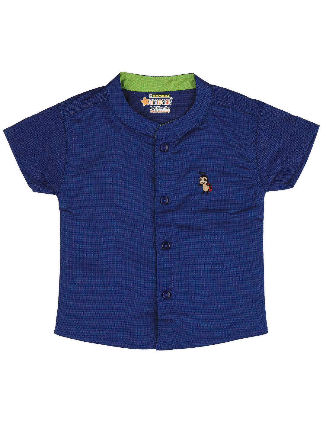 Born Baby Shirt & Dhoti Set Blue GL5