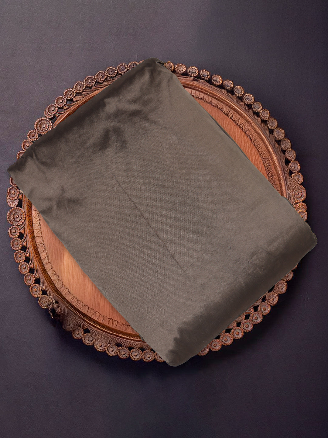 100% Pure Silk Men Shirting Fabric Brown