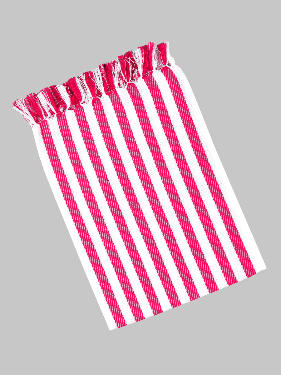 Nice Look Cotton Napkin Towel (4 PCs Pack)-Pink