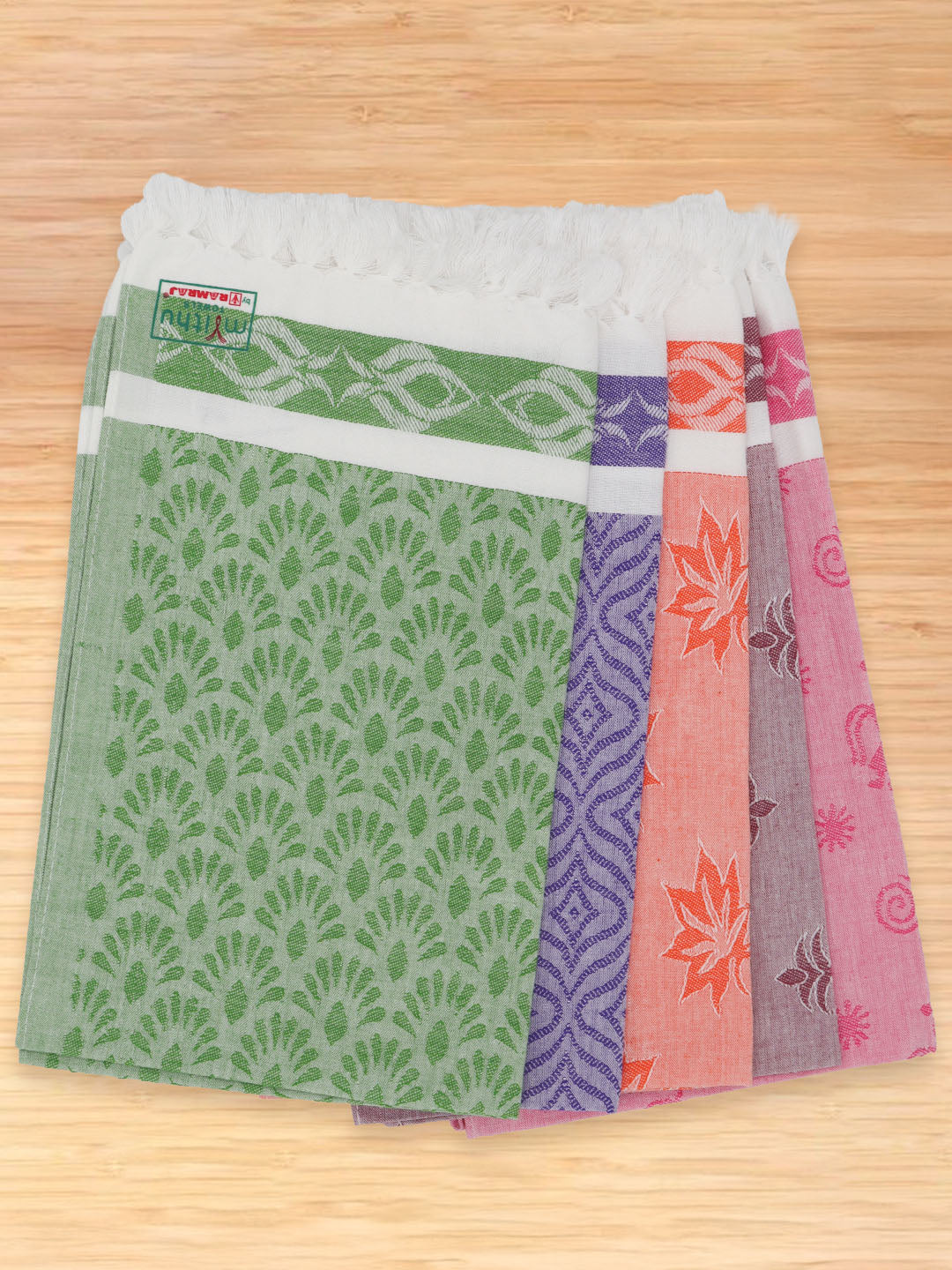 Design Napkin Assorted Towel  (Pack of 5)