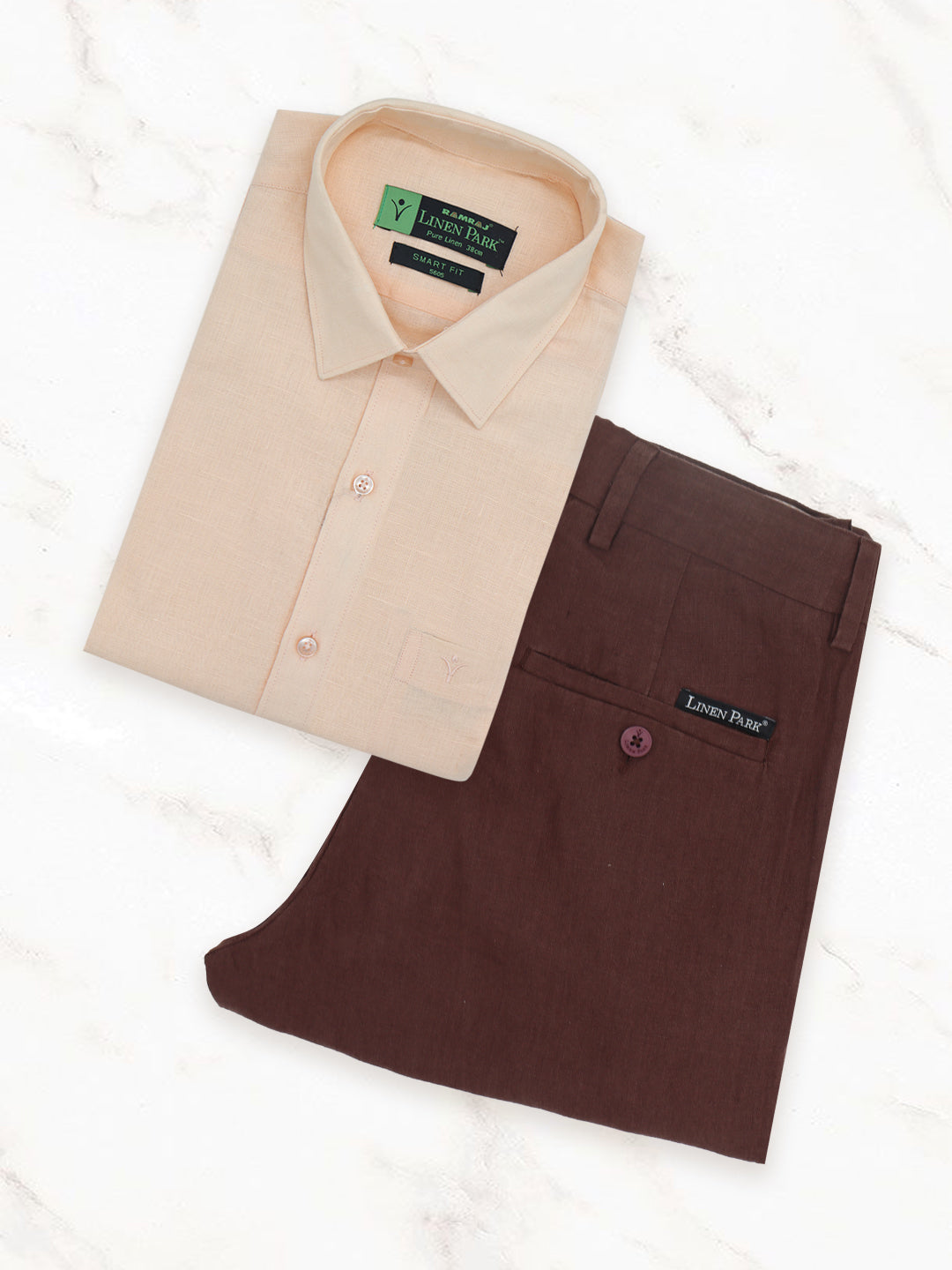 Mens Pure Linen Shirt and Pant Combo
