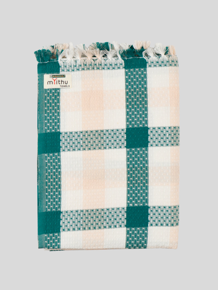Kurunji Cotton Colour Bath Towel-Design six